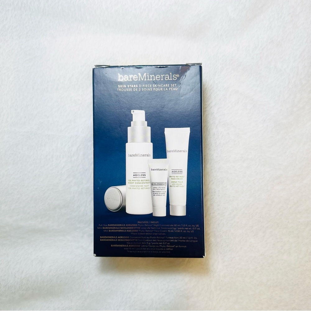 bareMinerals SKIN STARS 3-PIECE SKINCARE SET -New